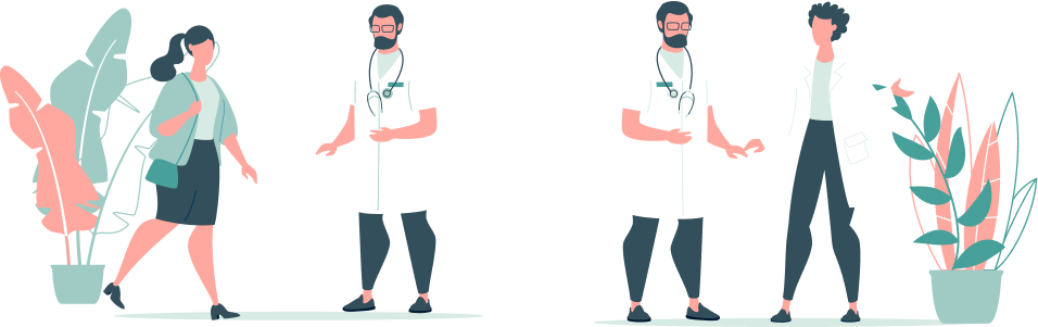 illustration medecin patient